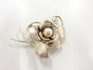 アンティーク　パール帯留め